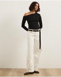 Atmos&Here - Samantha Off-Shoulder Rib Top