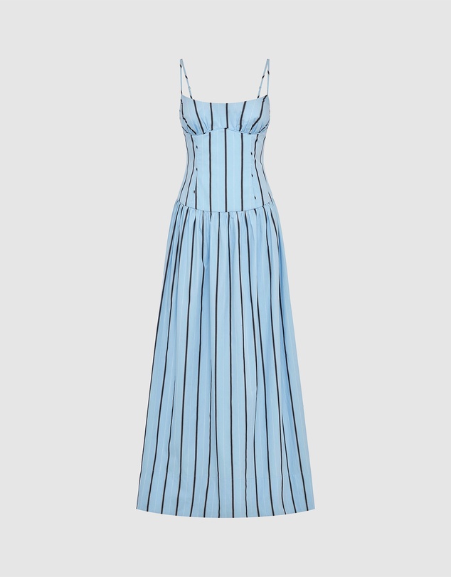 Shona Joy - Saxon Panelled Bustier Maxi Dress