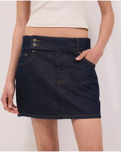 Calli - Erica Denim Mini Skirt