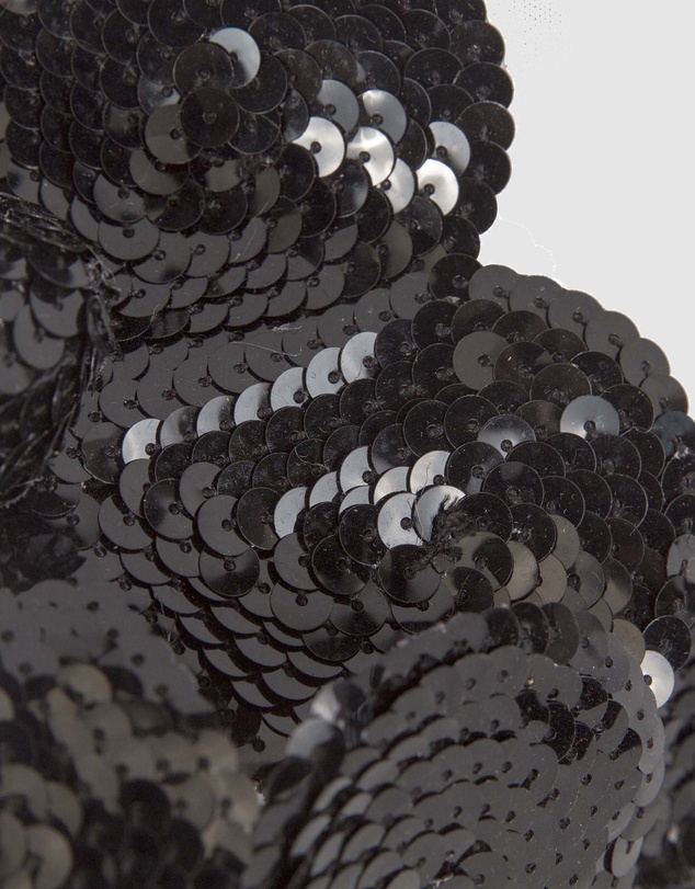 Max Alexander - Shiny Black Flower Fascinator