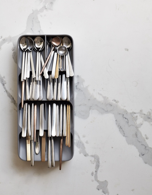 Joseph Joseph - DrawerStore™ Large Compact Cutlery Organiser (Grey)