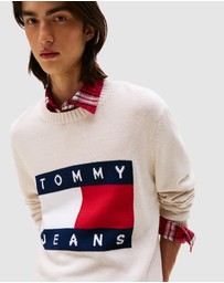 Tommy Jeans - Regular Melange Flag Sweater