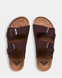 Roxy - Womens Mannae Buckle Slides