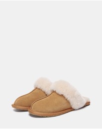 EVERAU - EverAU Ugg Rosa Slipper Suede Cow Suede Upper House Shoes
