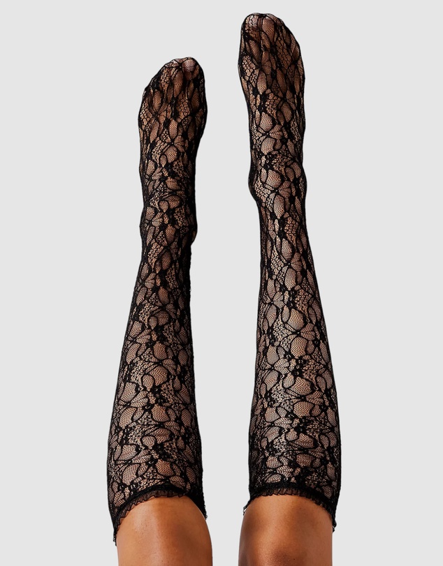 High Heel Jungle - Lace Knee Socks