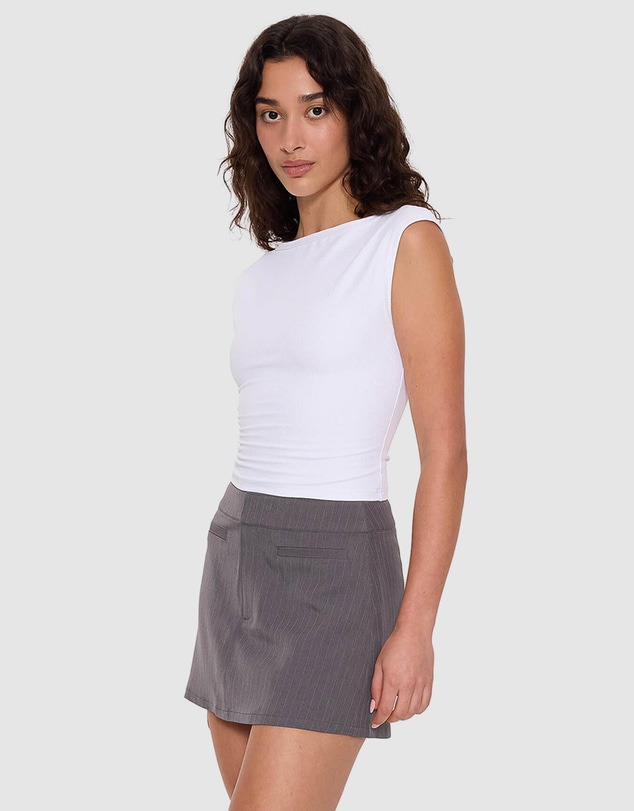 Thrills - Ottoman Cap Sleeve Tee