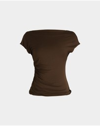 Forcast - Mia Off Shoulder Jersey Top
