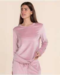Gingerlilly - Thea Velour Long Lounge Set