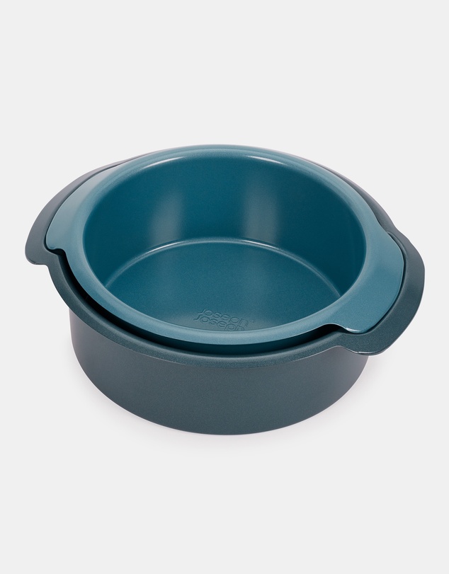 Joseph Joseph - Nest™ Bake Set of 2 Non-Stick Round Cake Tins with Easy-Pull Handles