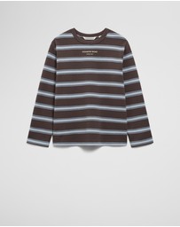 Country Road - Organically Grown Cotton Stripe Long Sleeve Pique T-shirt