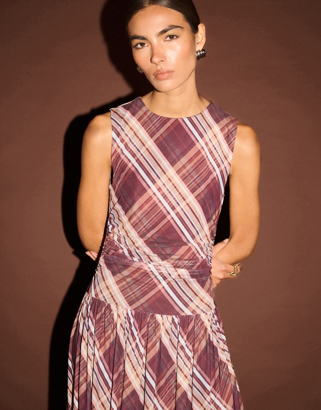 Staple the Label - Arles Drop Waist Mesh Dress