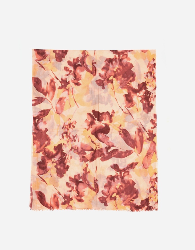 Ozwear Connection Uggs - 100% Australian Wool Print Scarf Brown