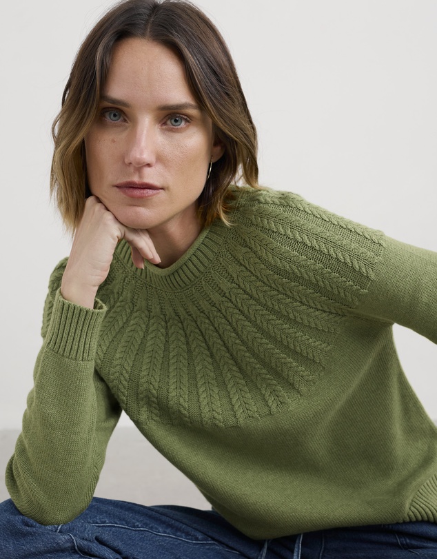 Seasalt - Seasalt Cornwall Green Stone Chat Jumper