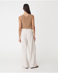 Forcast - Ami Wide Leg Linen Pants