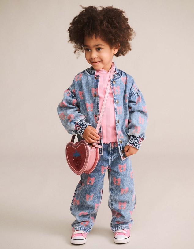 Huxbaby - Dreamy Denim Cherry Jacket - Babies-Teens
