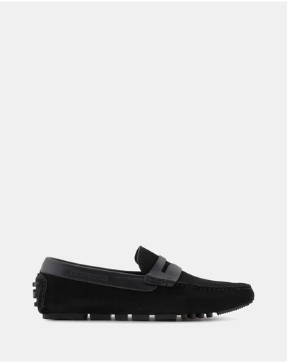 Emporio Armani - Suede Driving Loafers