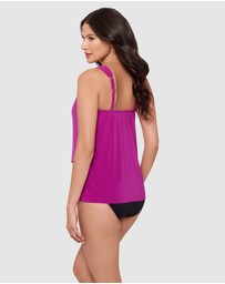 Miraclesuit Swimwear  - Dazzle Underwired Draped Tankini Top