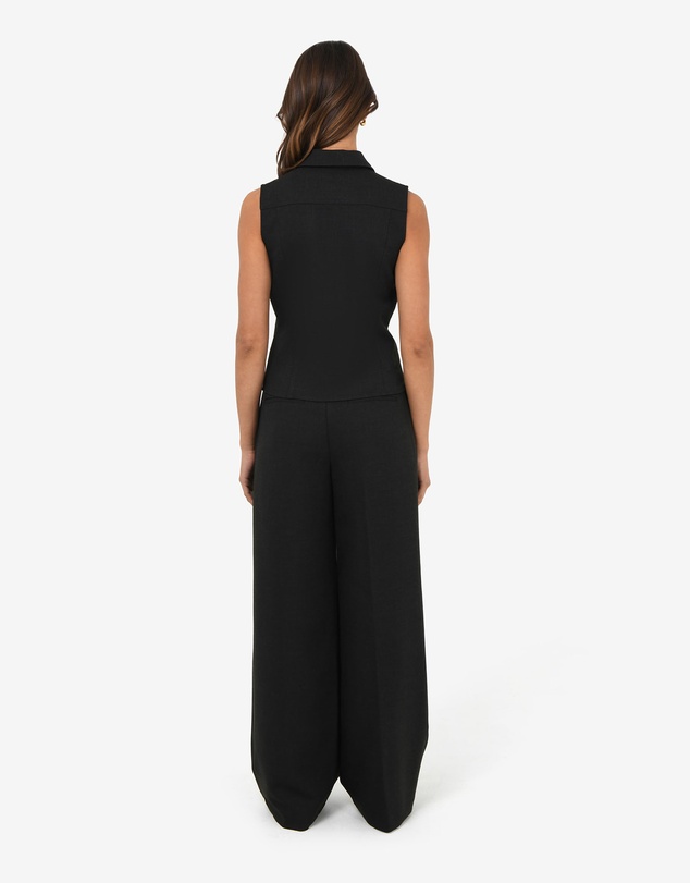 Forcast - Dolly Pleated Wide Leg Pants