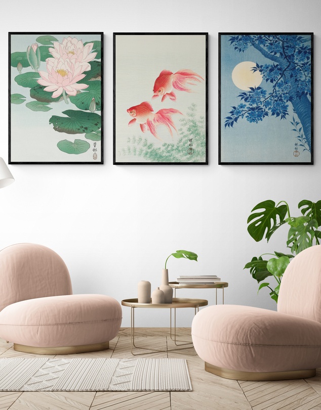 Inka Arthouse - Set of 3 Japanese Vintage Art Prints