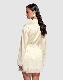 GINIA - Silk Lace Robe
