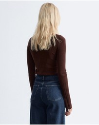 & Other Stories - Rib-Knit Wool Boatneck Top