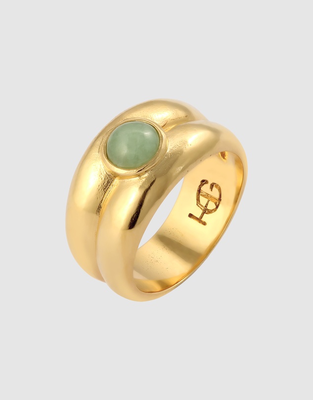 Haze & Glory - ICONIC EXCLUSIVE - Ring Jade - Gold