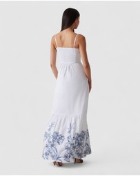 GUESS - Blanche Place Embroidered Long Dress