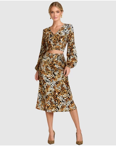Honey and Beau - Leopard-print top