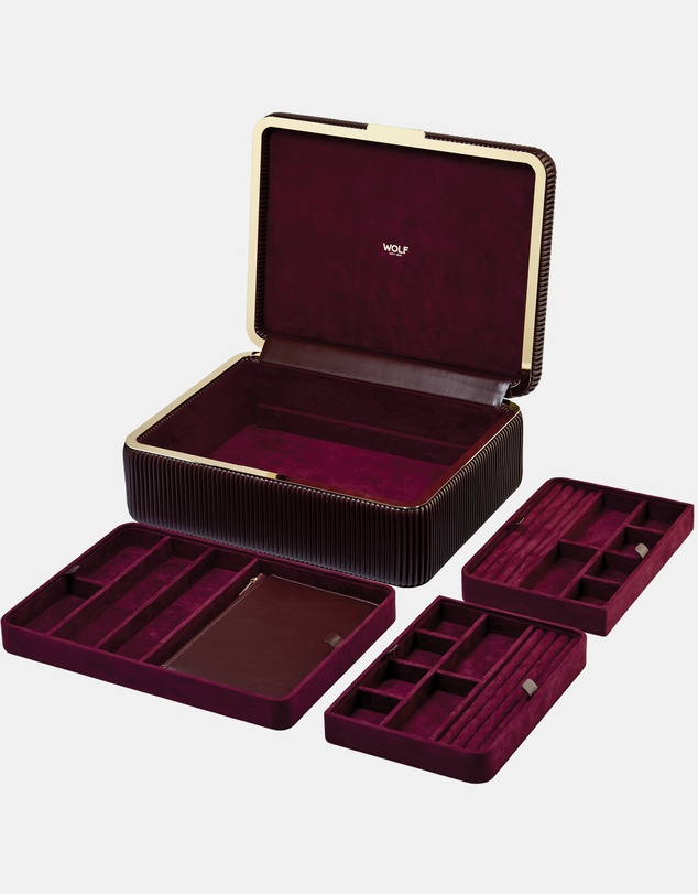 Wolf - Wolf Bella Large Jewellery Box Bordeaux