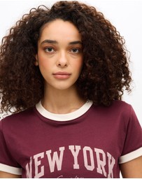 Superdry - Athletic Essentials Ringer Slim Fit Tee