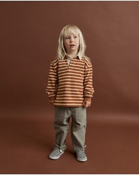 Rhythm - Stripe LS Rugby Polo - Kids