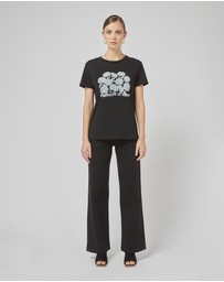 DRICOPER DENIM - Clare Black Printed Tee