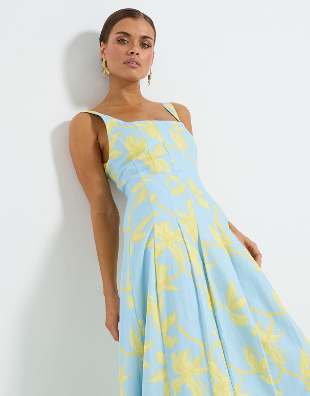 Pasduchas - Soleil Panelled Midi Dress