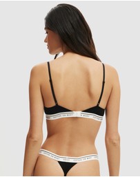 Cotton On Body - Branded Cotton Cross Over Bralette