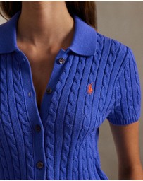 Polo Ralph Lauren - Cable Cotton Short-Sleeve Polo Cardigan