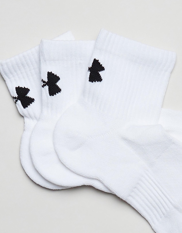 Under Armour - 3-Pack UA Training Cotton Quarter Socks