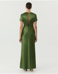 Third Form - Satin Bias Maxi Tee Dress