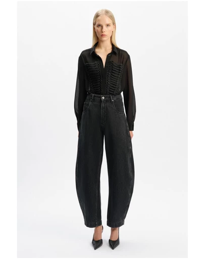 Bardot - Evita Trim Detail Sheer Shirt