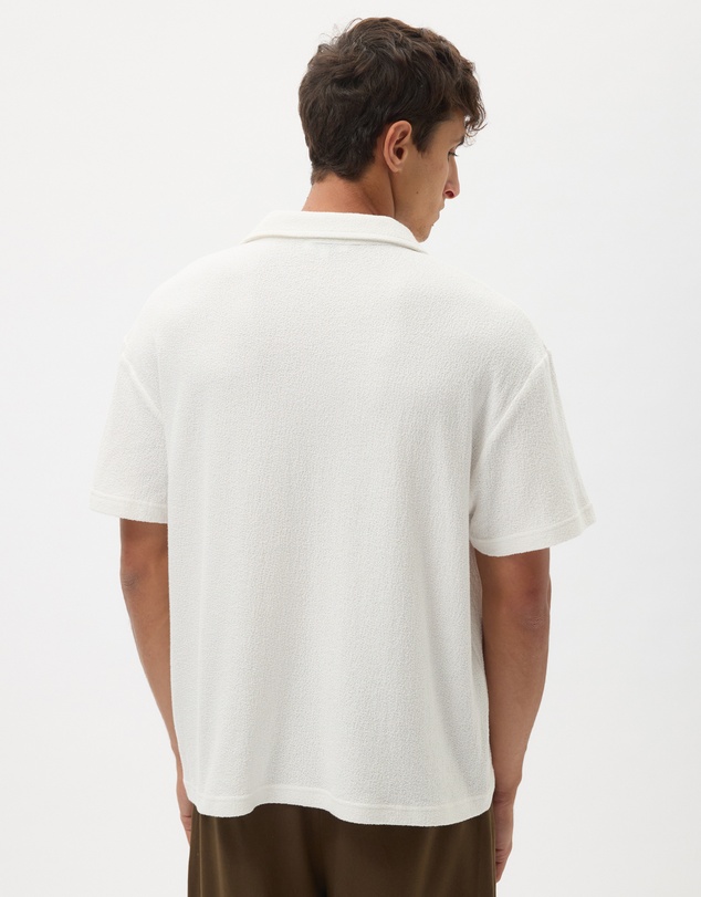 AERE - Boxy Fit Textured Polo