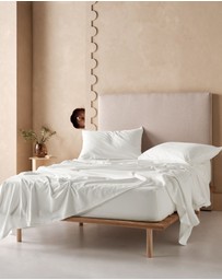 Linen House - Flannelette Plain-Dyed Sheet Set
