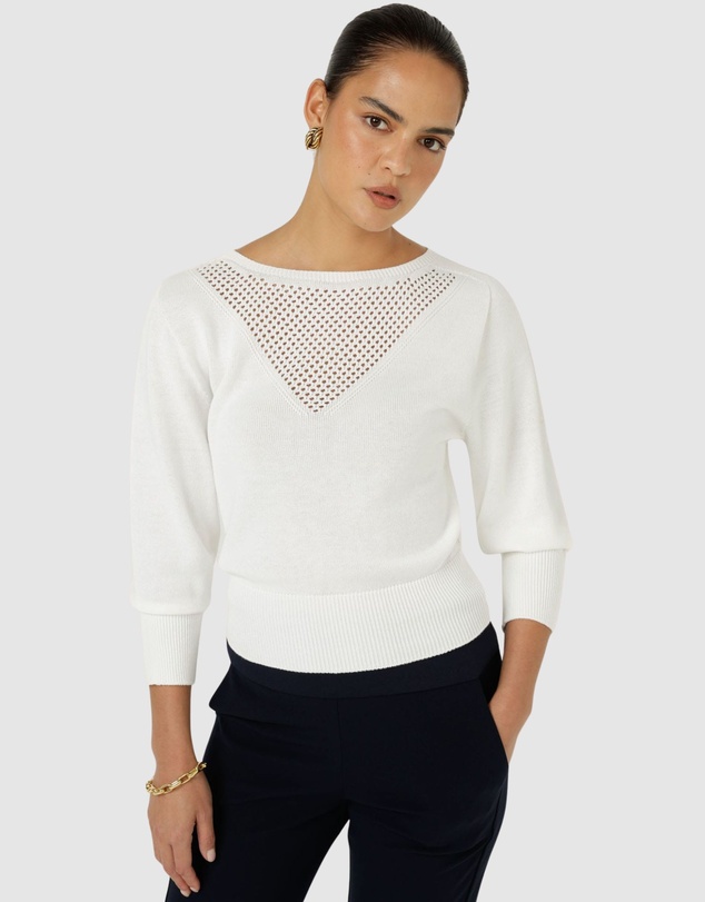 SACHA DRAKE - Chloe 3/4 Sleeve Knit Top
