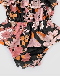 WITH LOVE FOR KIDS - Cotton Muslin Ruffle Playsuit - Babies