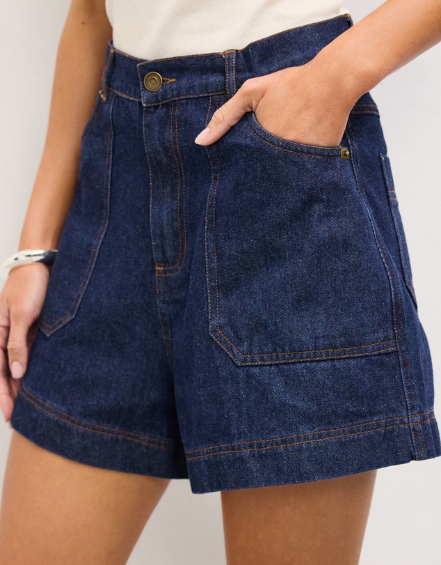 The Fated - Asha Soft Denim Shorts