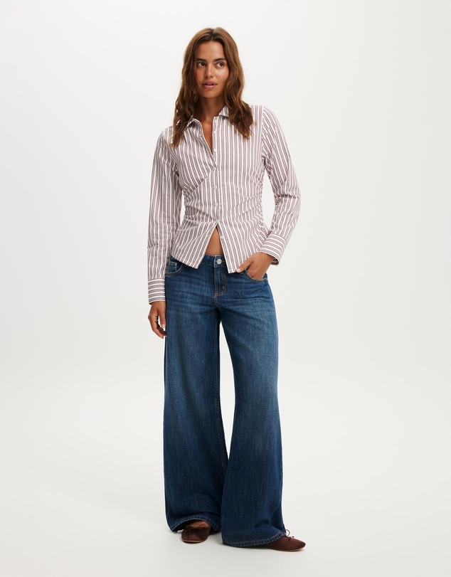 Cotton On - Peyton Gathered Long Sleeve Shirt