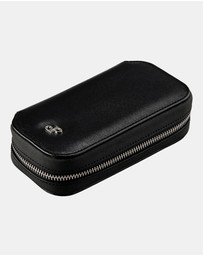 Wolf - Wolf Philipp 2 Piece Watch Zip Case Black
