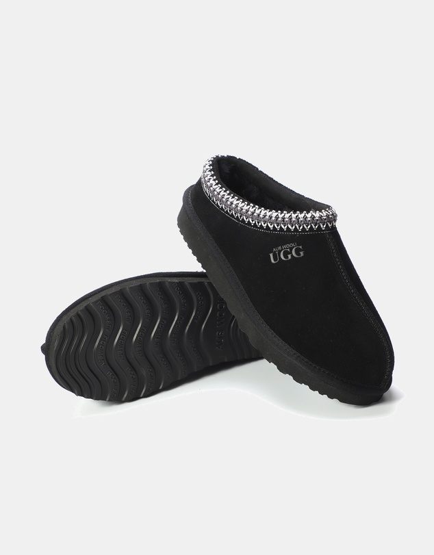 AusWooli Ugg Boots - Croydon Sheepskin Ankle Braid Slippers