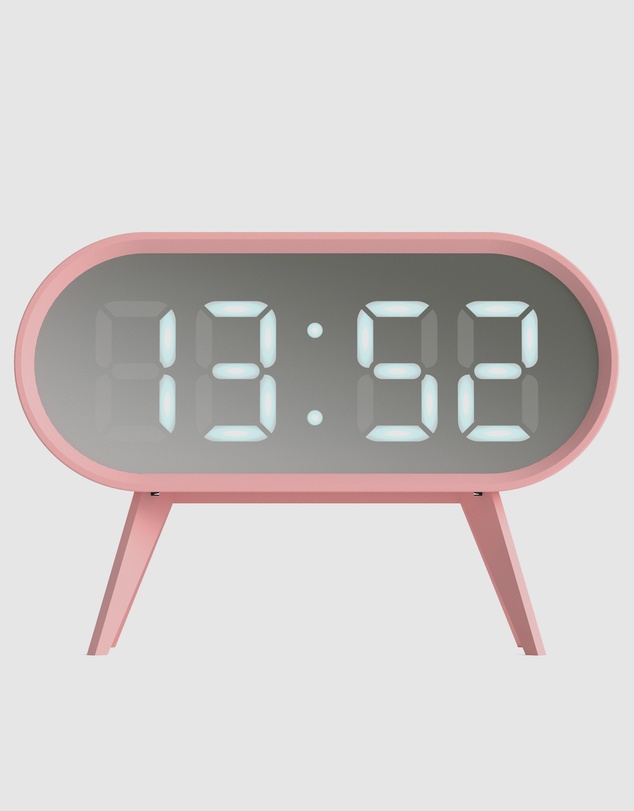 Newgate - Newgate Space Hotel Cyborg Led Alarm Clock Pink