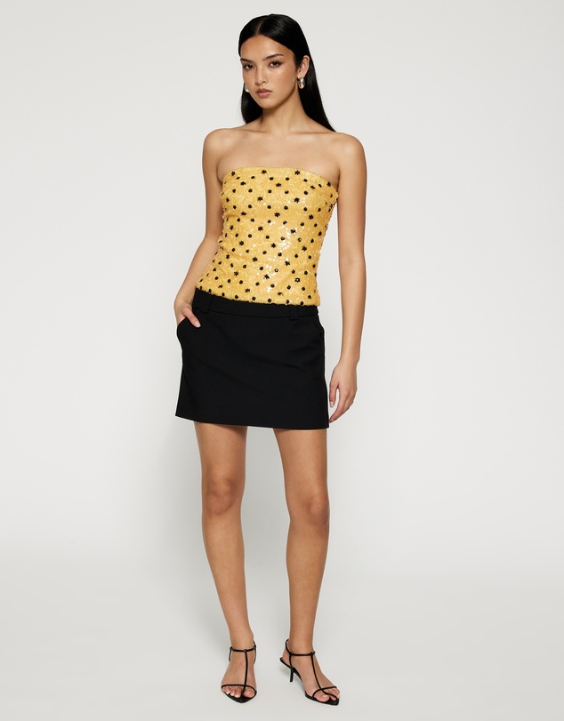 Lover - Astrid Sequin Strapless Top