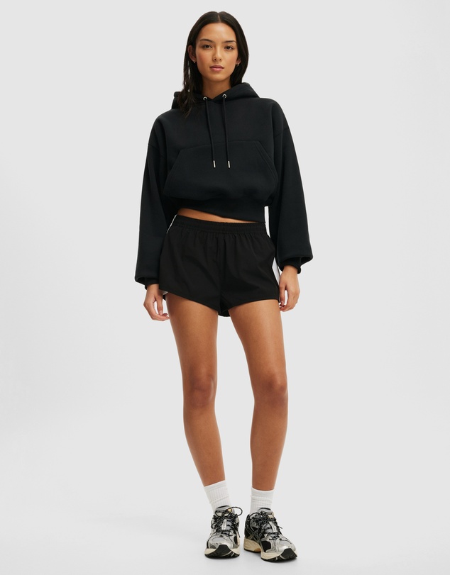 Cotton On Body Active - Plush Cropped Bubble Hoodie