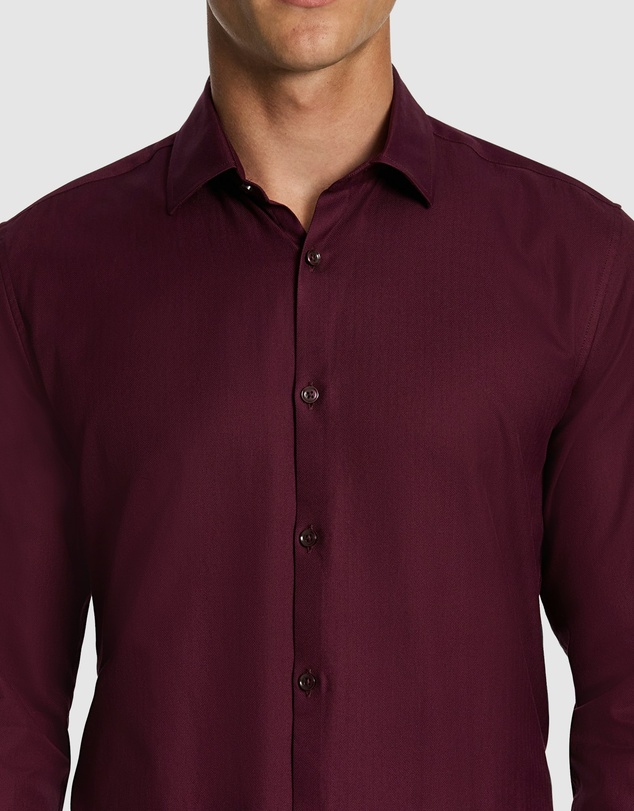 yd. - Monaco Pure Cotton Textured Dress Shirt